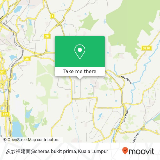 炭炒福建面@cheras bukit prima map