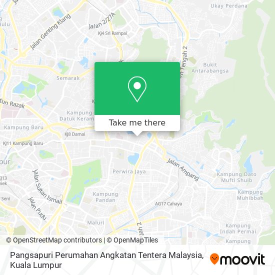 Peta Pangsapuri Perumahan Angkatan Tentera Malaysia