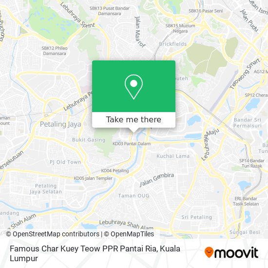 Famous Char Kuey Teow PPR Pantai Ria map