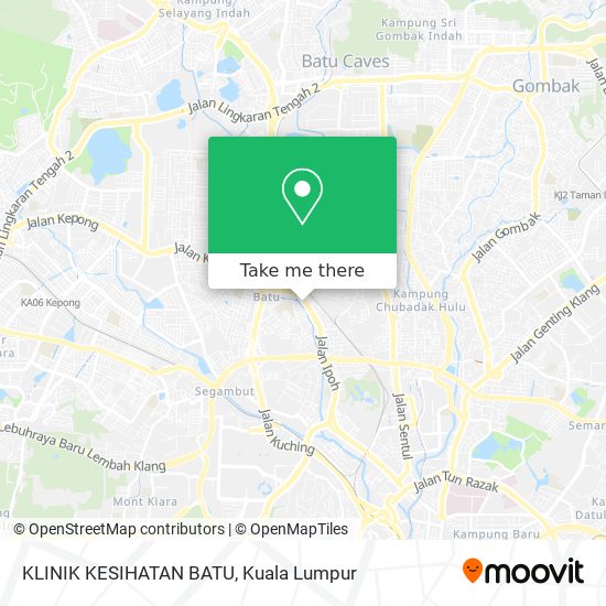 KLINIK KESIHATAN BATU map