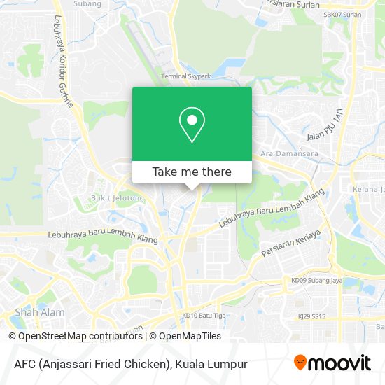 AFC (Anjassari Fried Chicken) map