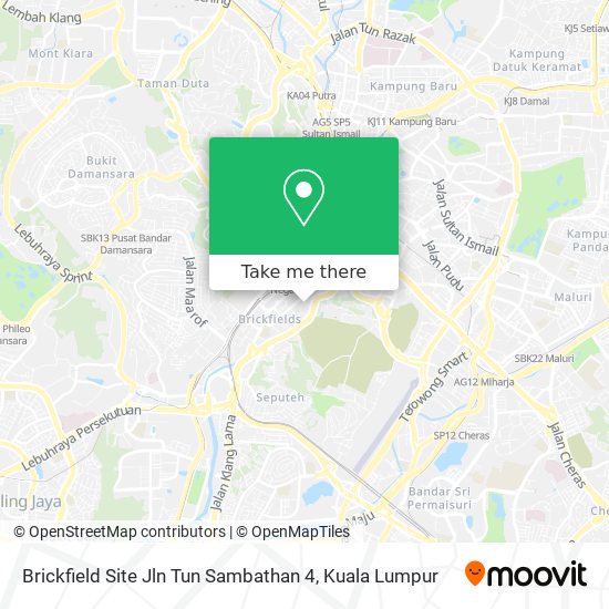 Brickfield Site Jln Tun Sambathan 4 map