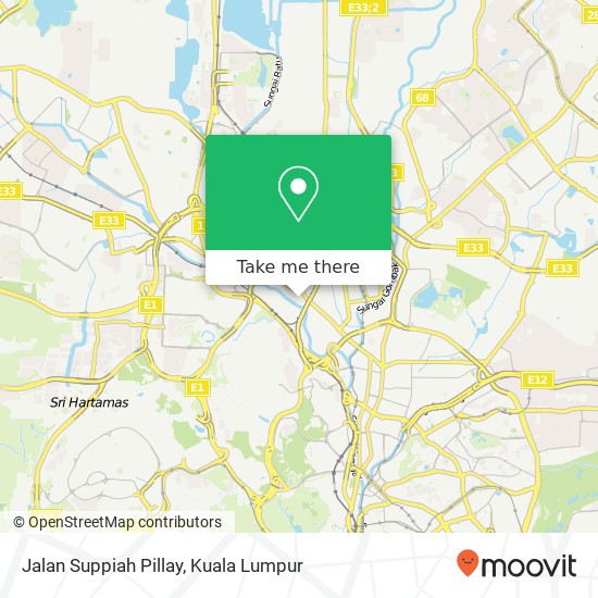 Jalan Suppiah Pillay map