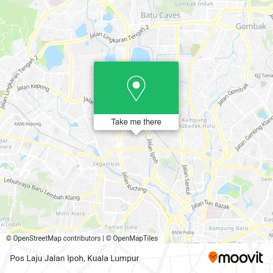 Pos Laju Jalan Ipoh map