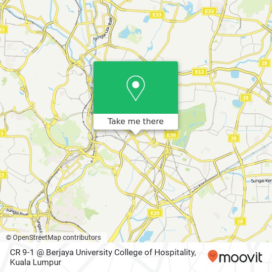 CR 9-1 @ Berjaya University College of Hospitality map