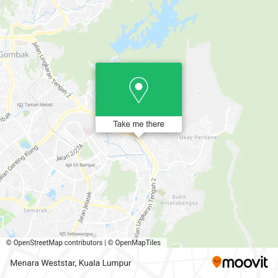 Menara Weststar map