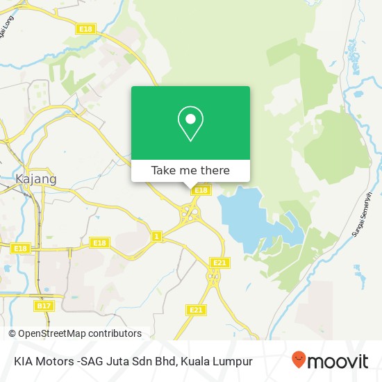 KIA Motors -SAG Juta Sdn Bhd map
