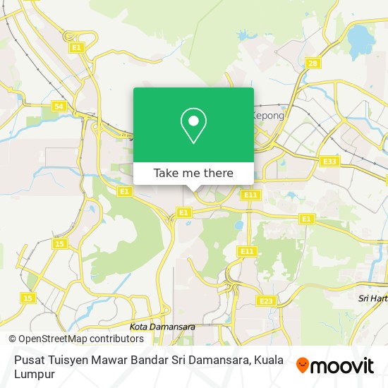 Pusat Tuisyen Mawar Bandar Sri Damansara map
