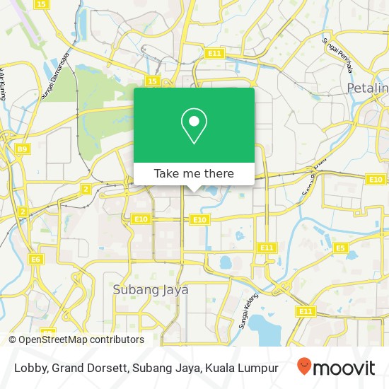 Peta Lobby, Grand Dorsett, Subang Jaya