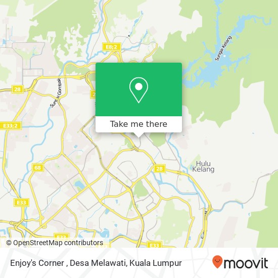 Enjoy's Corner , Desa Melawati map