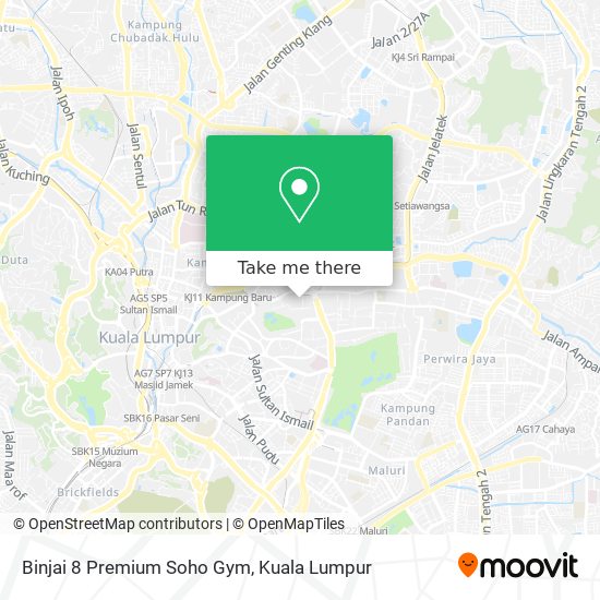 Binjai 8 Premium Soho Gym map