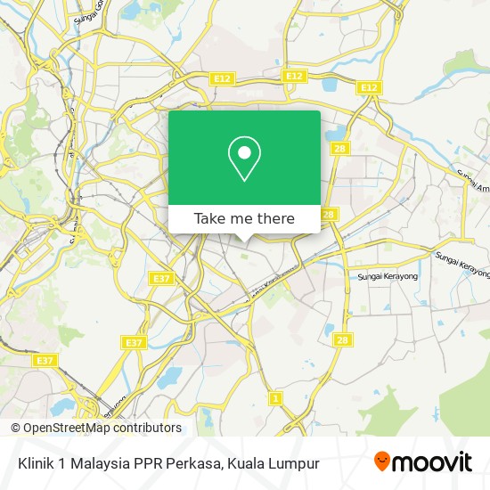 Klinik 1 Malaysia PPR Perkasa map