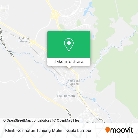 Klinik Kesihatan Tanjung Malim map