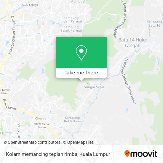 Kolam memancing tepian rimba map