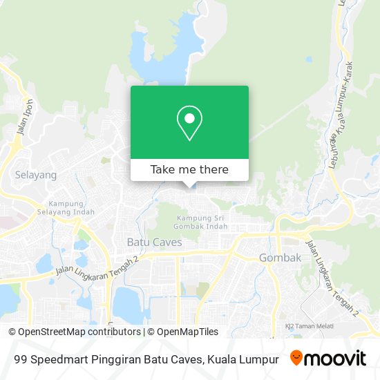 99 Speedmart Pinggiran Batu Caves map