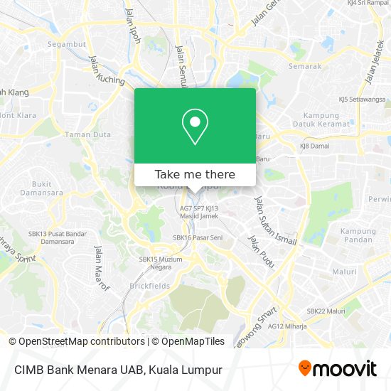 CIMB Bank Menara UAB map