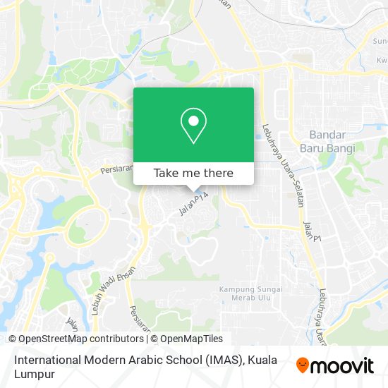 International Modern Arabic School (IMAS) map