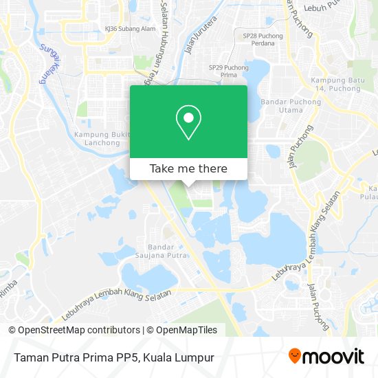 Peta Taman Putra Prima PP5