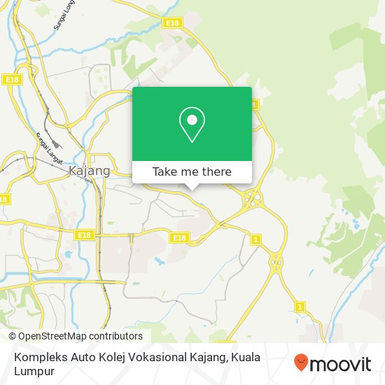 Kompleks Auto Kolej Vokasional Kajang map