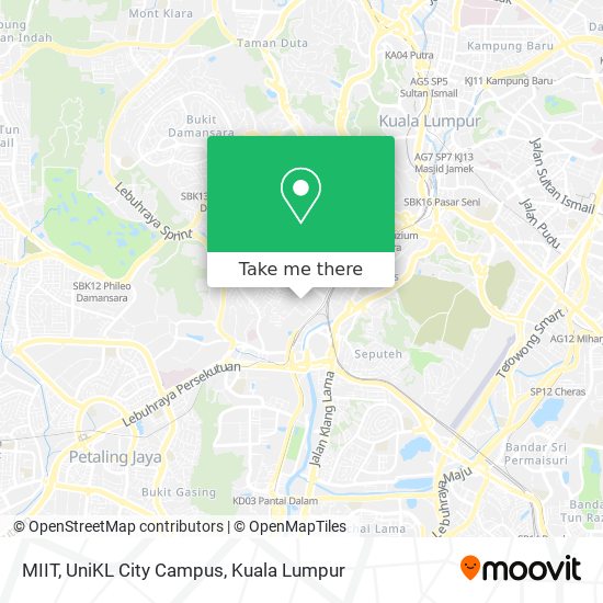 Peta MIIT, UniKL City Campus