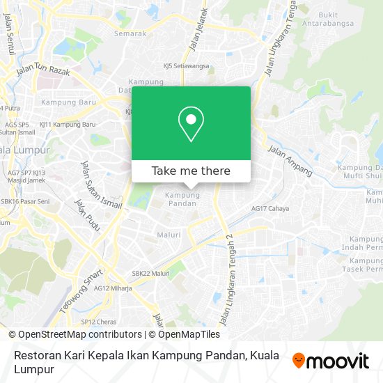 Restoran Kari Kepala Ikan Kampung Pandan map
