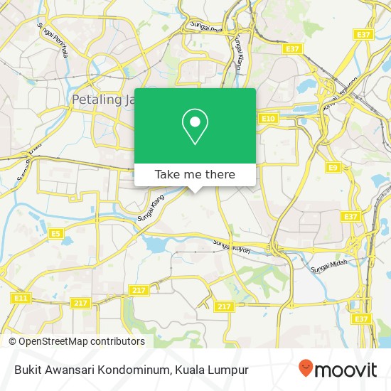 Bukit Awansari Kondominum map