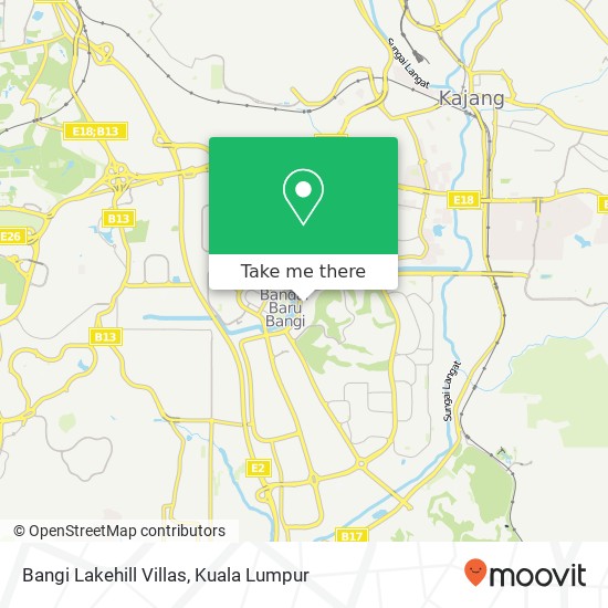 Bangi Lakehill Villas map