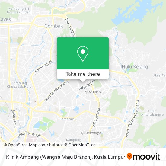 How To Get To Klinik Ampang Wangsa Maju Branch In Kuala Lumpur By Bus Or Mrt Lrt