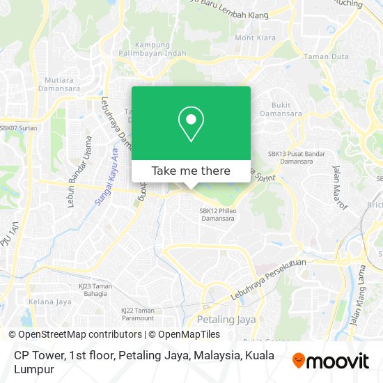 CP Tower, 1st floor, Petaling Jaya, Malaysia map