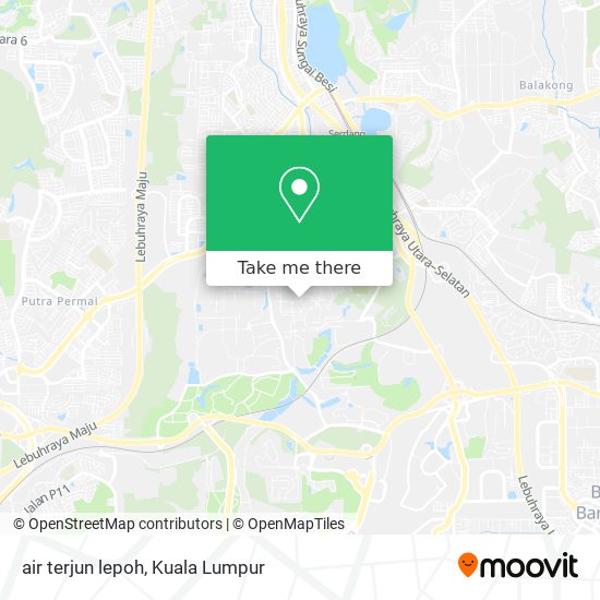 Peta air terjun lepoh