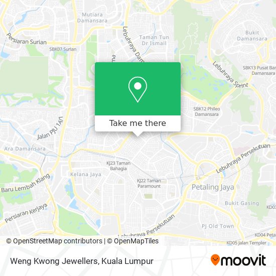 Weng Kwong Jewellers map