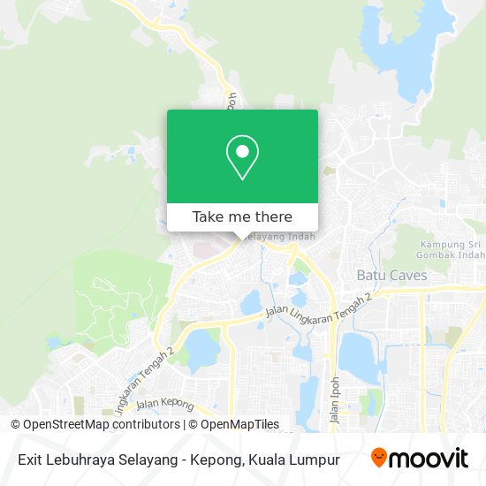 Exit Lebuhraya Selayang - Kepong map