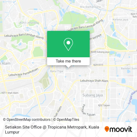 Setiakon Site Office @ Tropicana Metropark map