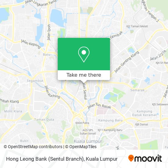 Hong Leong Bank (Sentul Branch) map