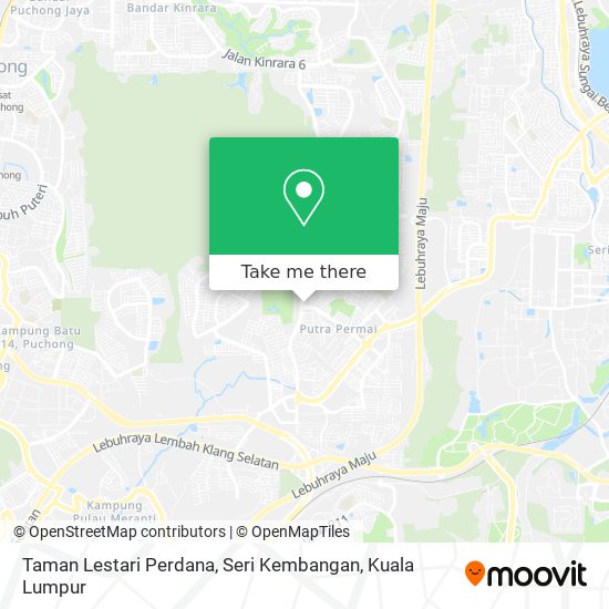 Peta Taman Lestari Perdana, Seri Kembangan