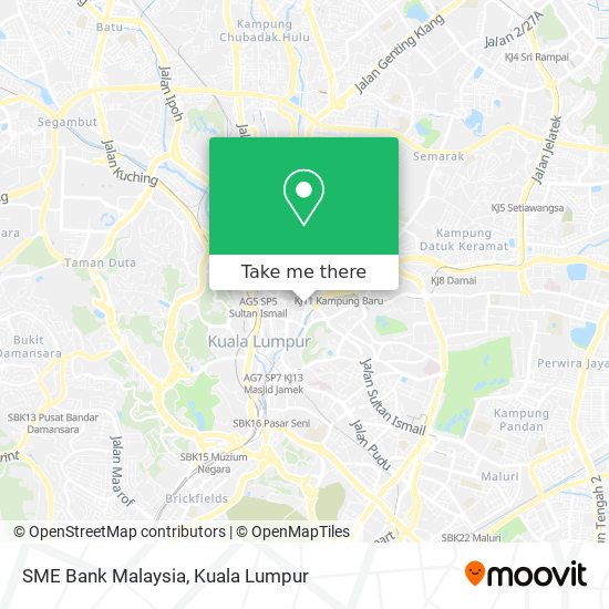 SME Bank Malaysia map