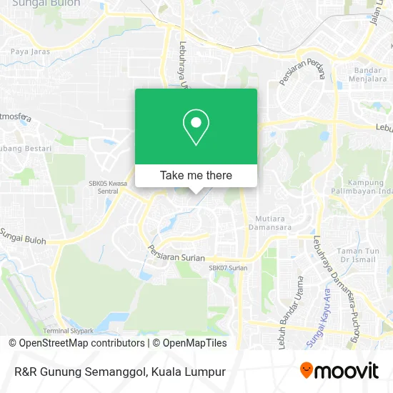 R&R Gunung Semanggol map