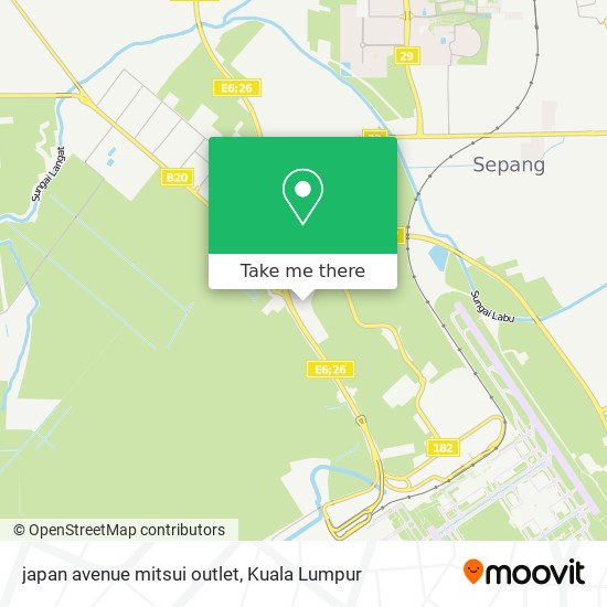 Peta japan avenue mitsui outlet