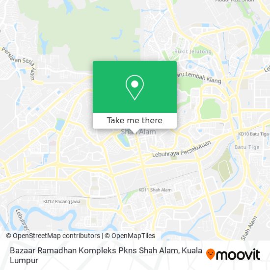 Peta Bazaar Ramadhan Kompleks Pkns Shah Alam
