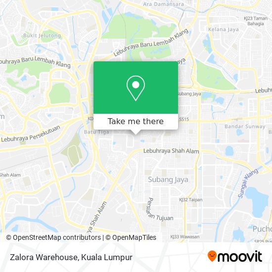 Zalora Warehouse map