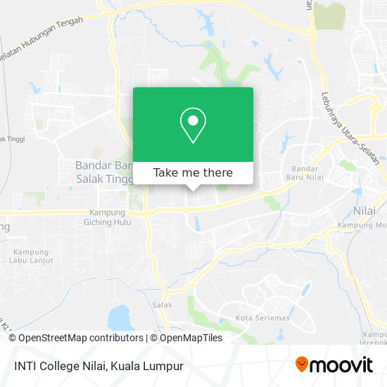 INTI College Nilai map