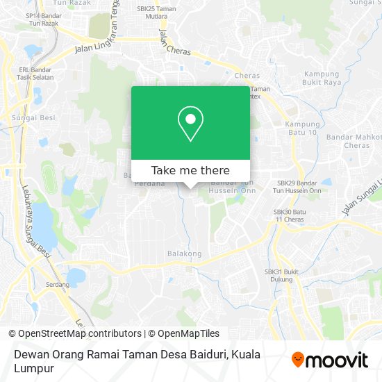 Dewan Orang Ramai Taman Desa Baiduri map