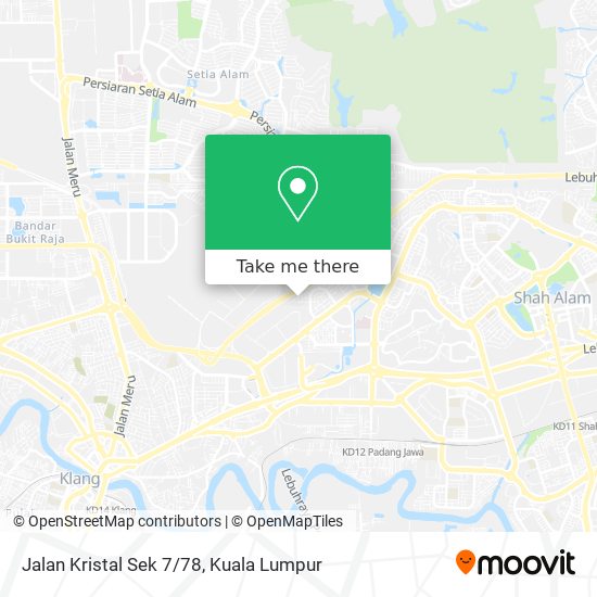 Jalan Kristal Sek 7/78 map
