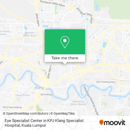 Eye Specialist Center in KPJ Klang Specialist Hospital map