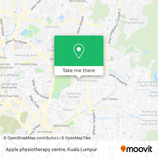 Apple physiotherapy centre map