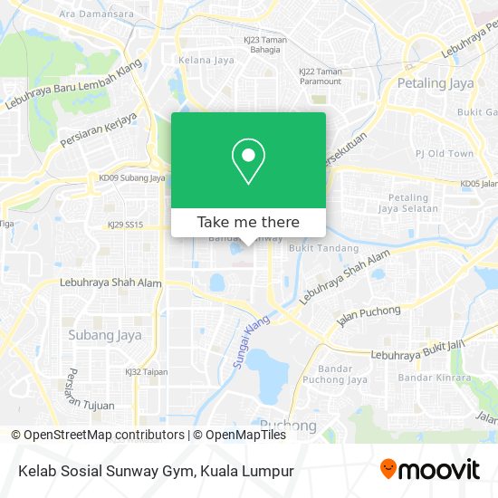 Peta Kelab Sosial Sunway Gym