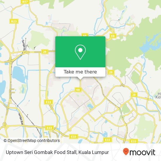 Uptown Seri Gombak Food Stall map
