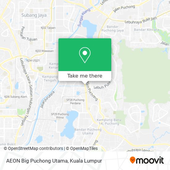 Peta AEON Big Puchong Utama