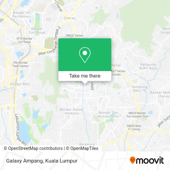 Galaxy Ampang map