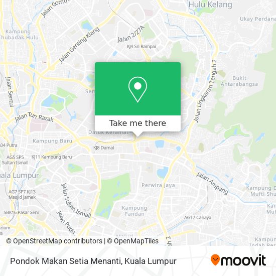 Pondok Makan Setia Menanti map